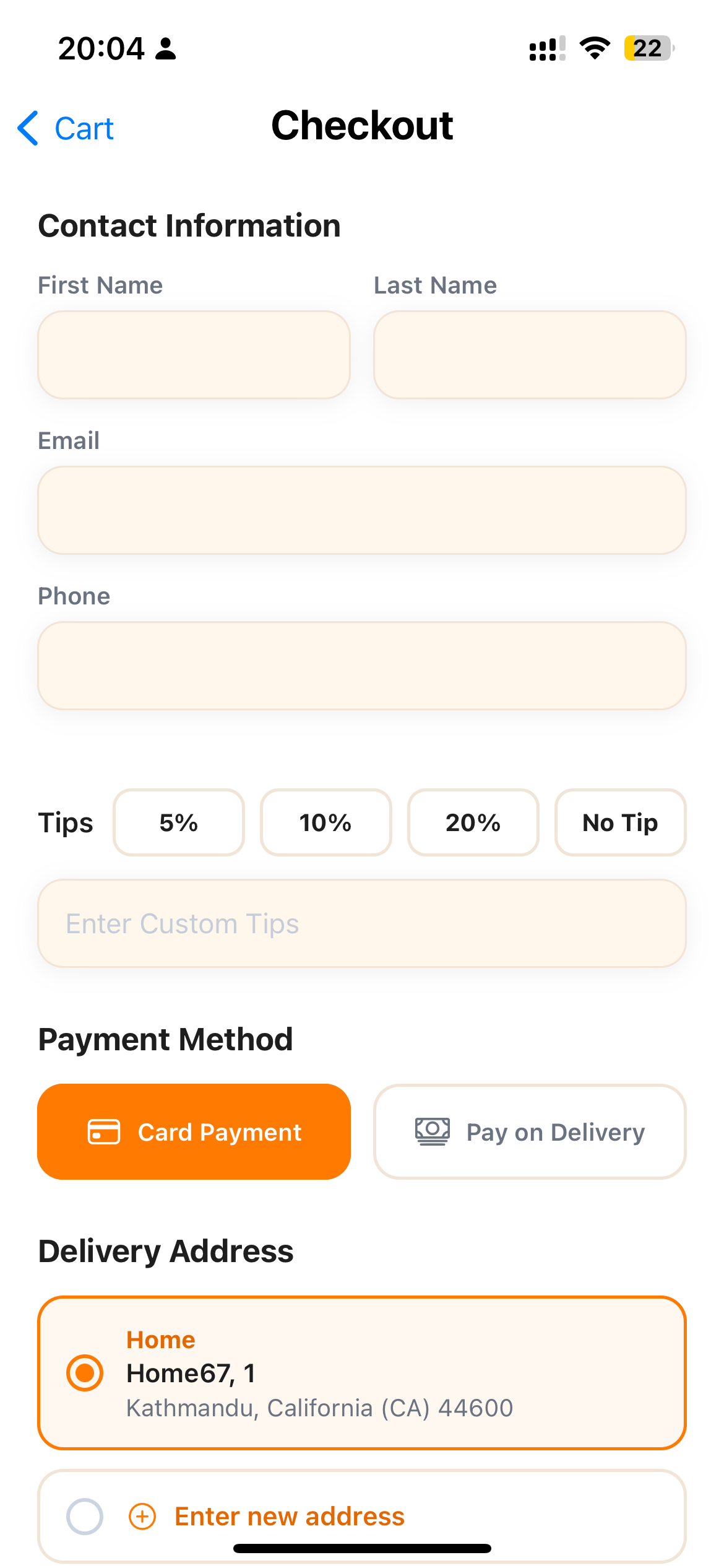 Guest Checkout